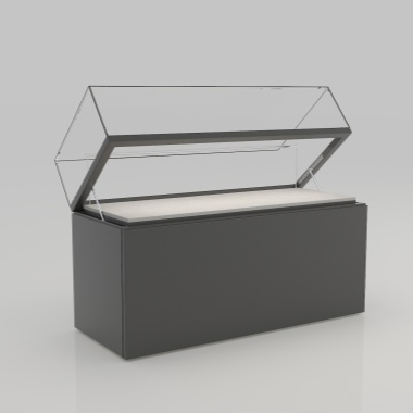 地台俯瞰玻璃展柜